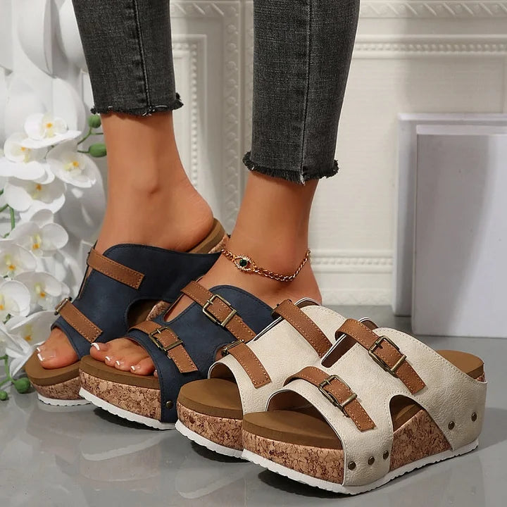 Serhat - Fashionable Orthopedic Sandals with Platform and Wedge