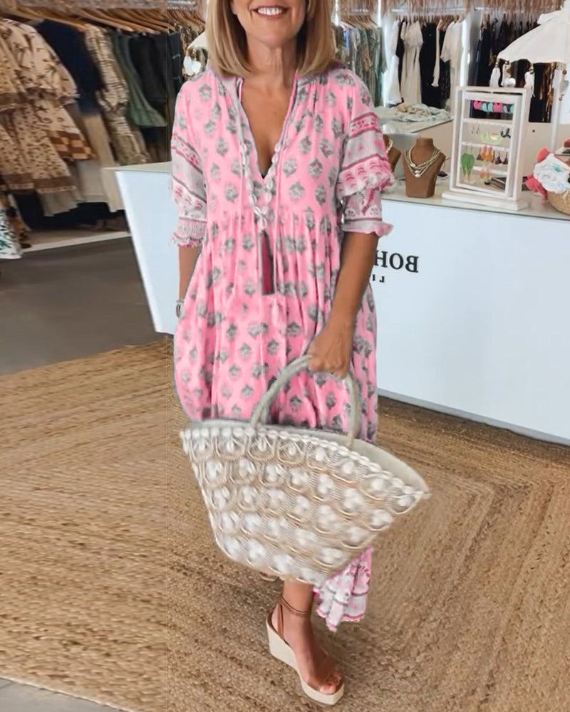 Nailya - Casual Printed Dress