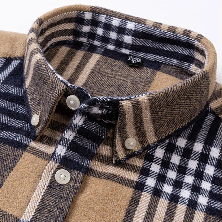 Balthar - Plaid Button-Up Long Sleeve Shirt