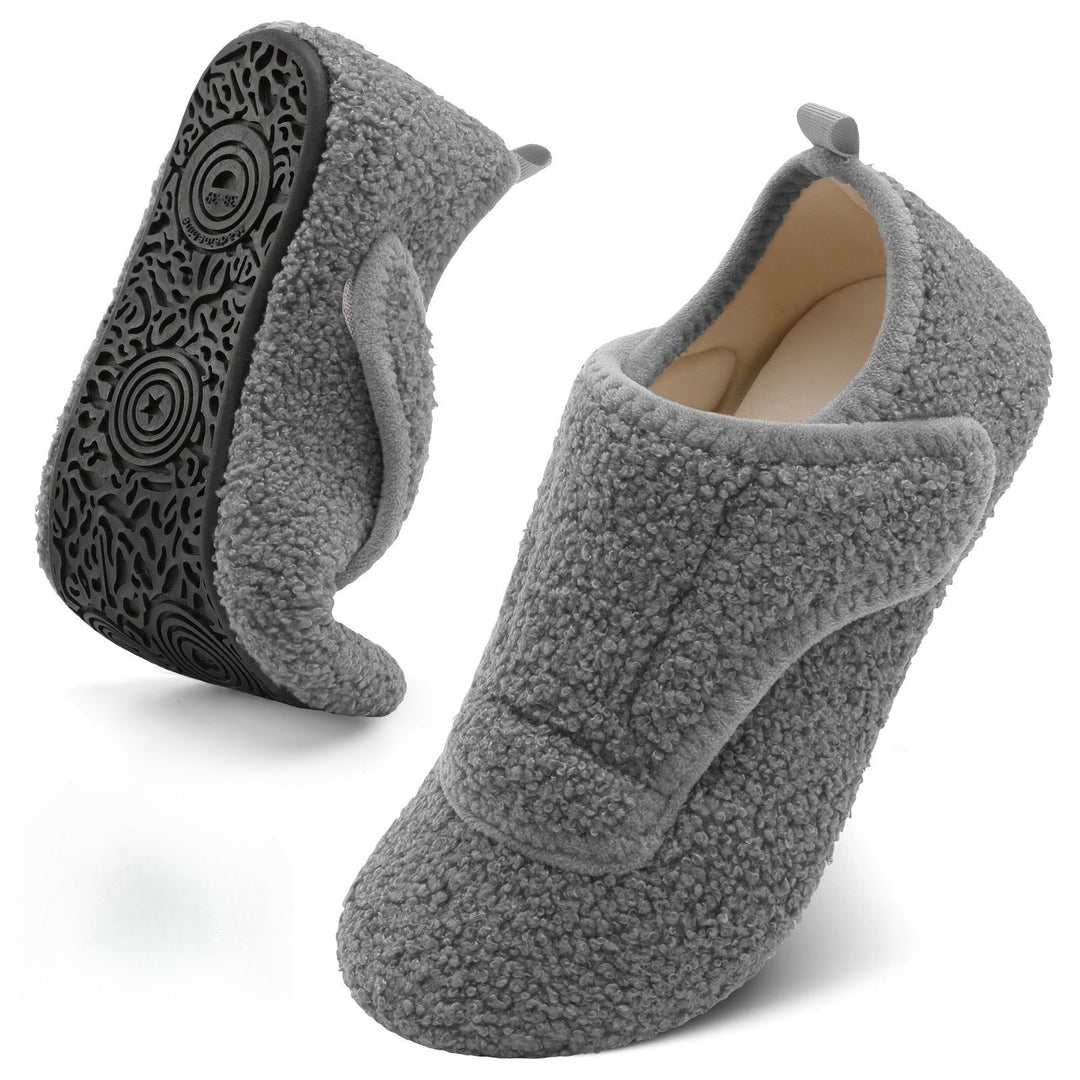 Renaana - Lightweight Wide Slipper With Rubber Sole