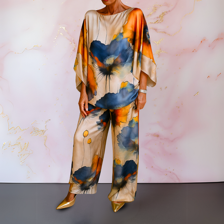 Pelaez - Elegant Printed Two Piece Set