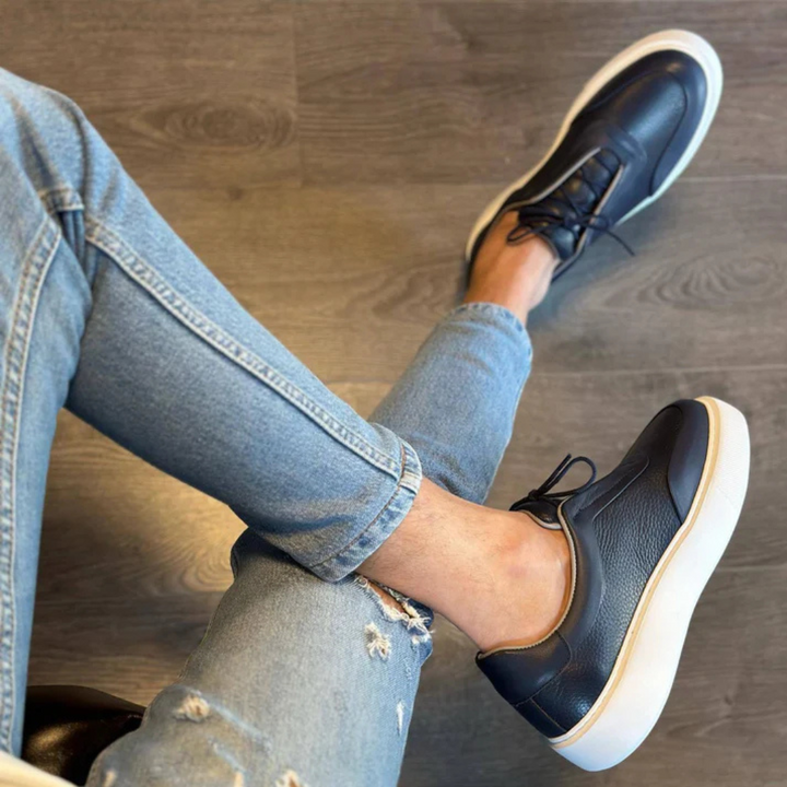 Corentin - Thick Sole Leather Sneaker