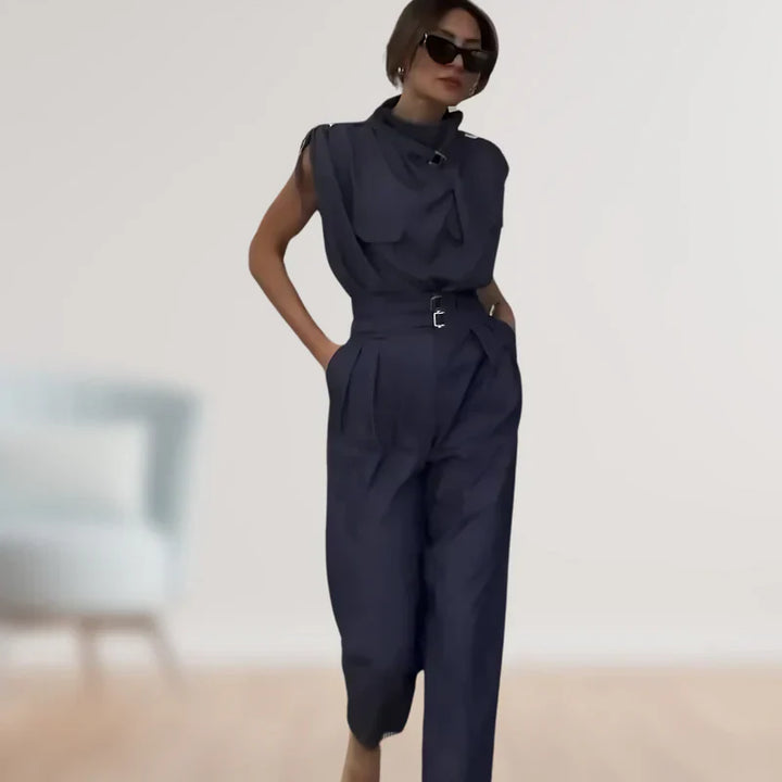Reinhild - Blouse And Trousers Two Piece Set