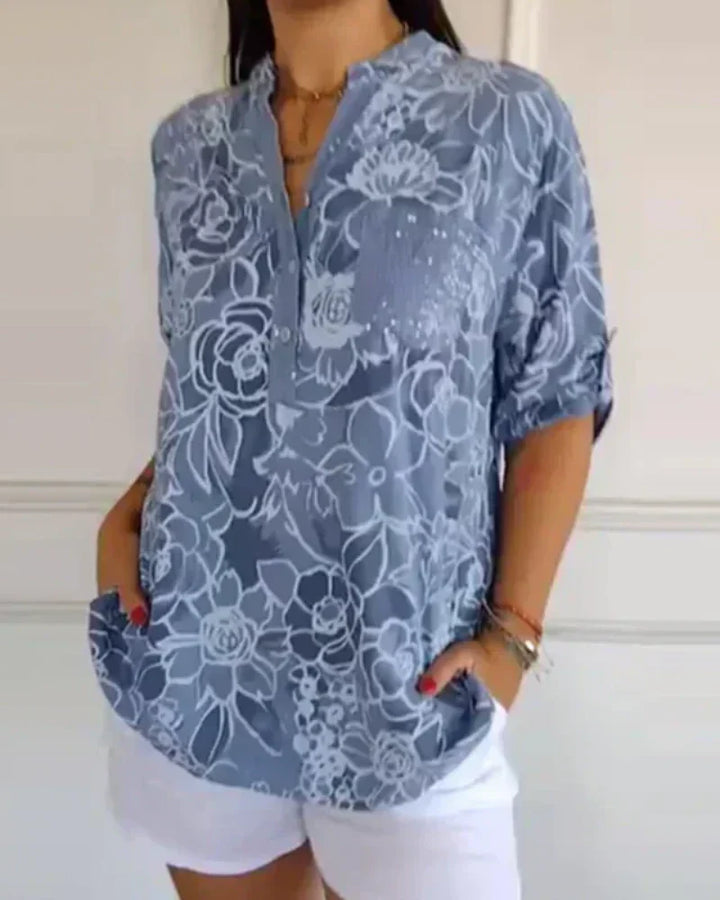 Narese - Floral Blouse
