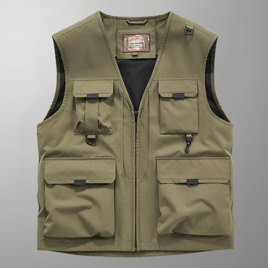 Mose - Breathable Multi Pocket Cargo Vest