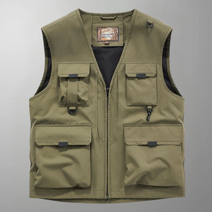 Mose - Breathable Multi Pocket Cargo Vest