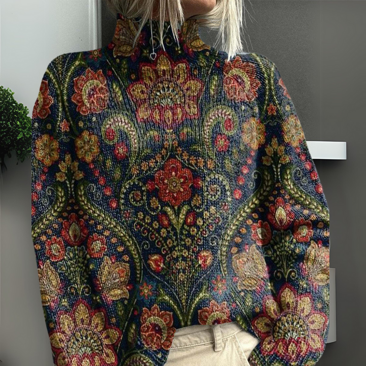 Rasha - Colorful Printed Sweater