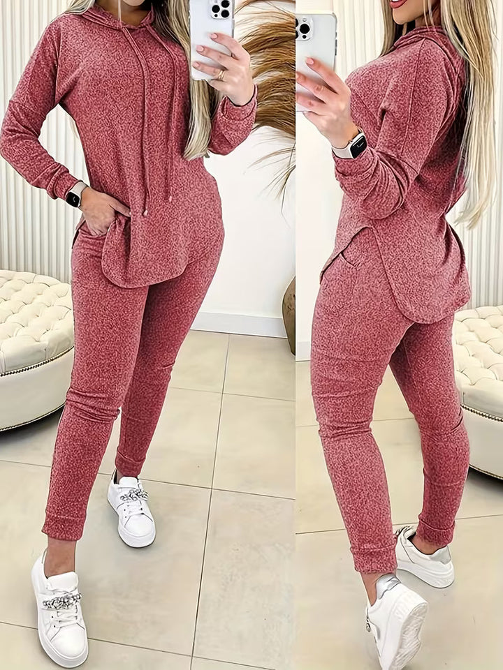 Lila - Stylish Hooded Two-Piece Set