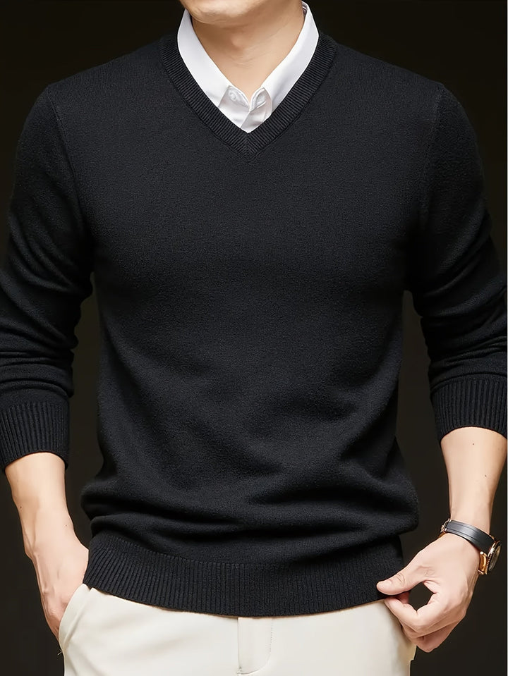 Viterax - Cross Border V-Neck Knitted Sweater