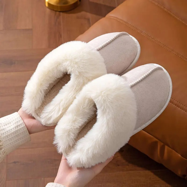 Chioma - Non Slip Fur Slippers For Winter