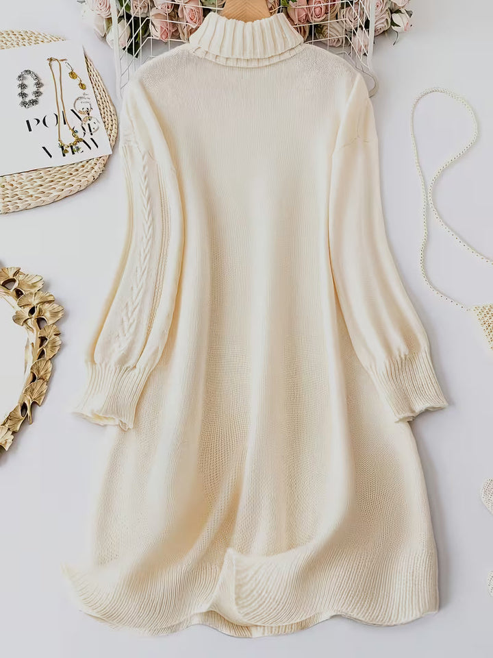 Zaraina - Comfortable Long Sleeve Sweater Dress