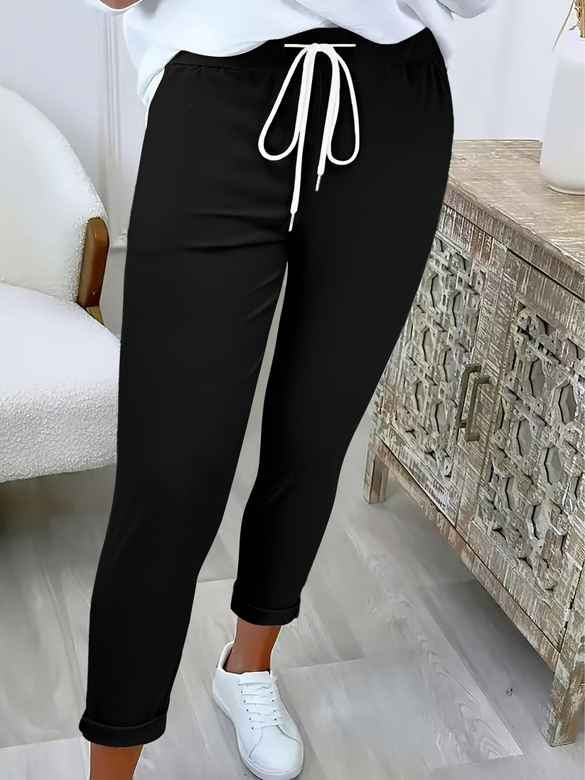 Jaimee - Comfortable Drawstring Trousers