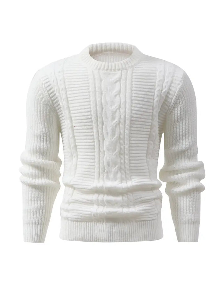 Jilson - Round Neck And Long Sleeve Textured Sweater