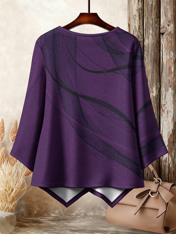 Galya - Oversized Round Neck T-Shirt