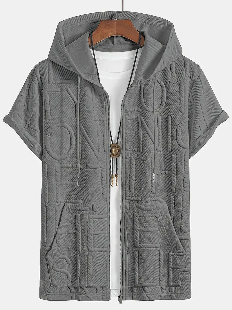 Henryk - Elegant Short Sleeve Hooded With Zipper