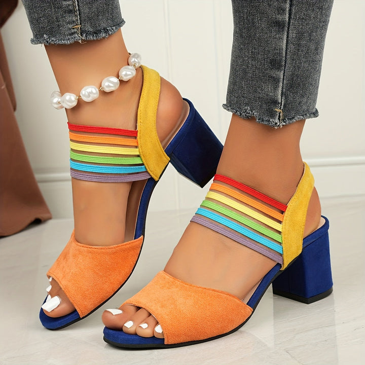 Aretha - Elegant Trendy Chunky Heeled Shoes