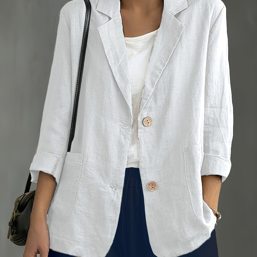 Jayde - Elegant Cotton Blazer