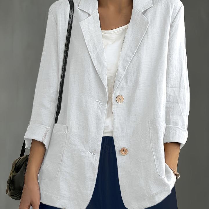 Jayde - Elegant Cotton Blazer
