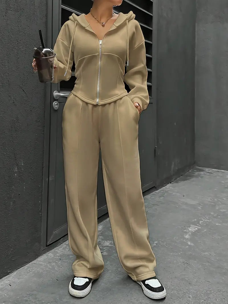 Nanci - Casual Long Sleeve Two Piece Set