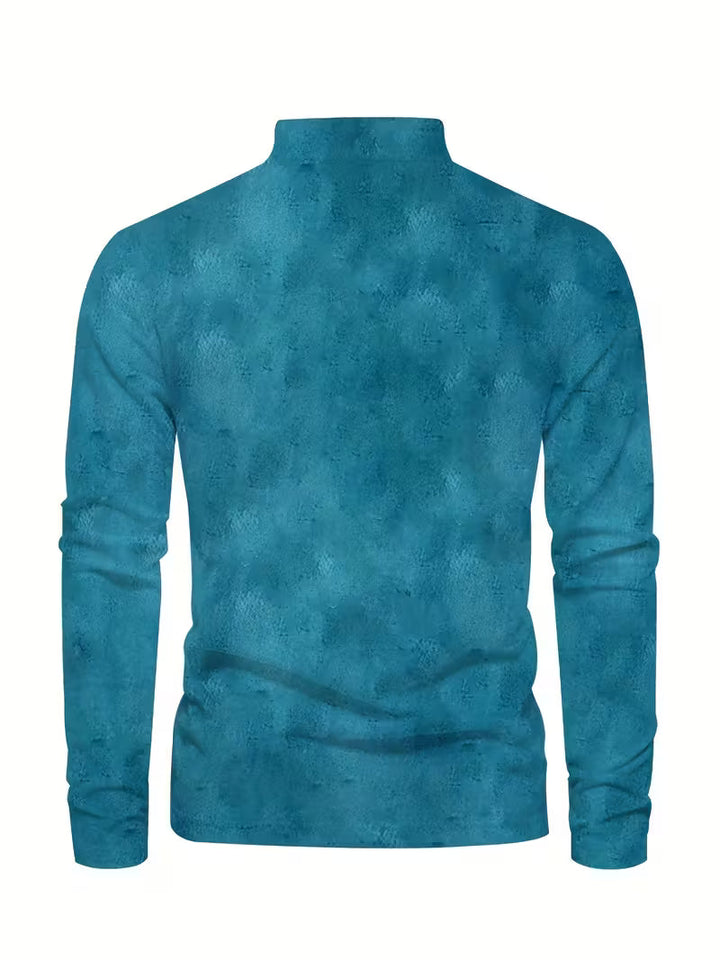 Giles - Stylish 3D Sailboat Print Lapel Shirt