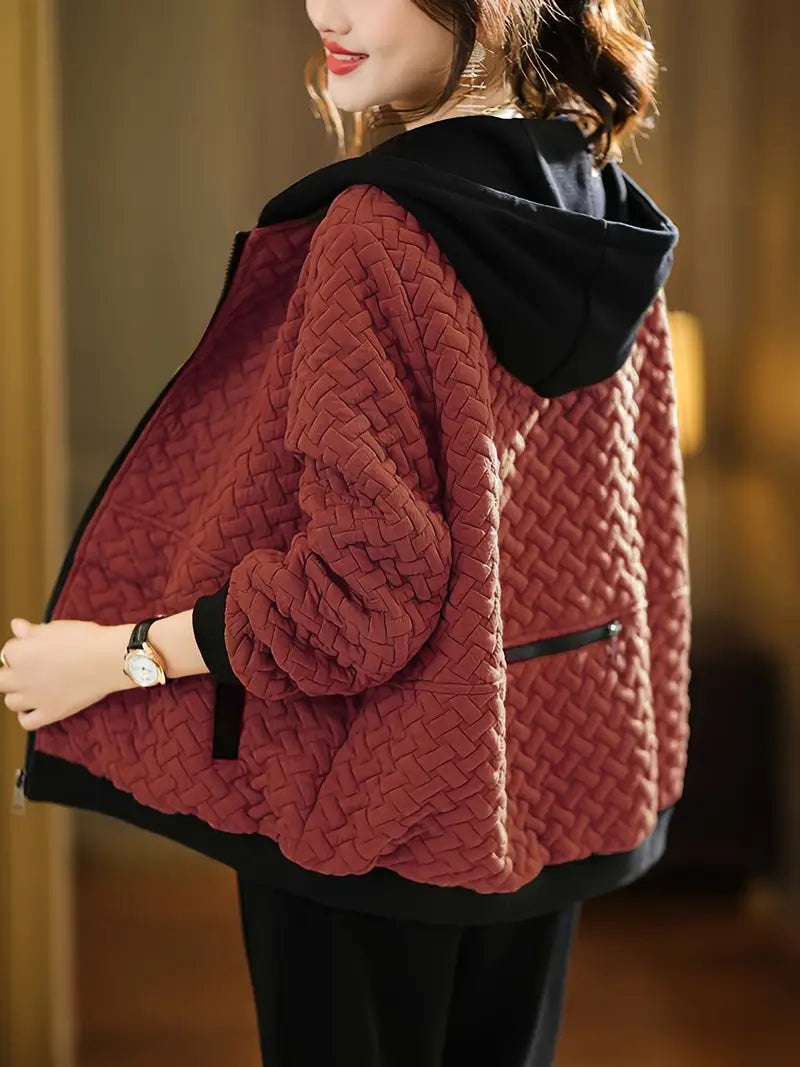 Earnestine - Quilted Hoodie