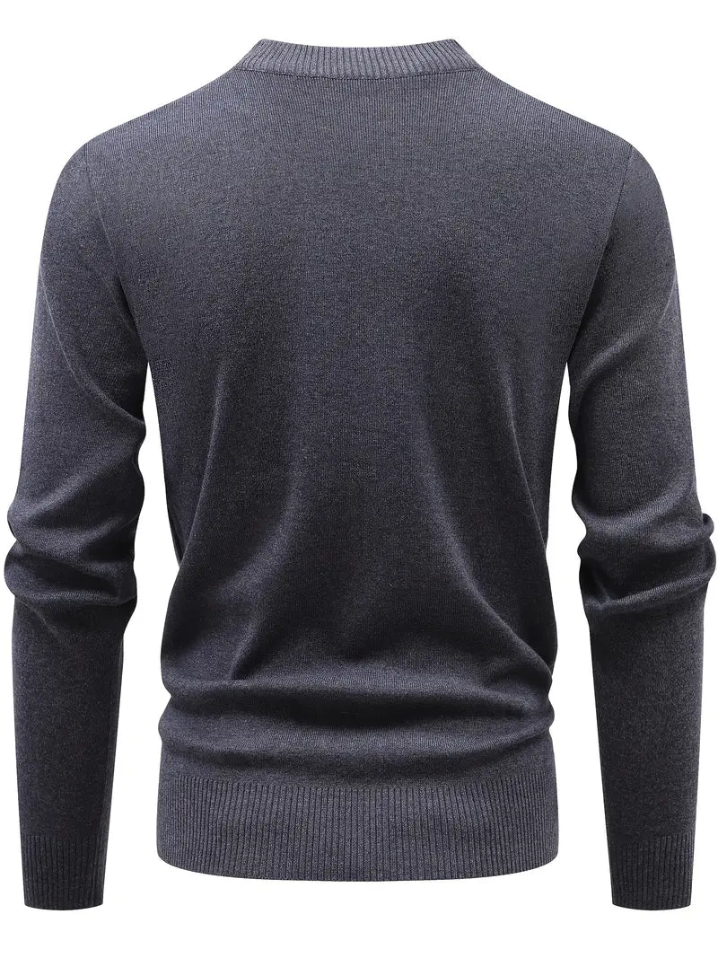 Yoann - Quarter-Zip Knitted Sweater