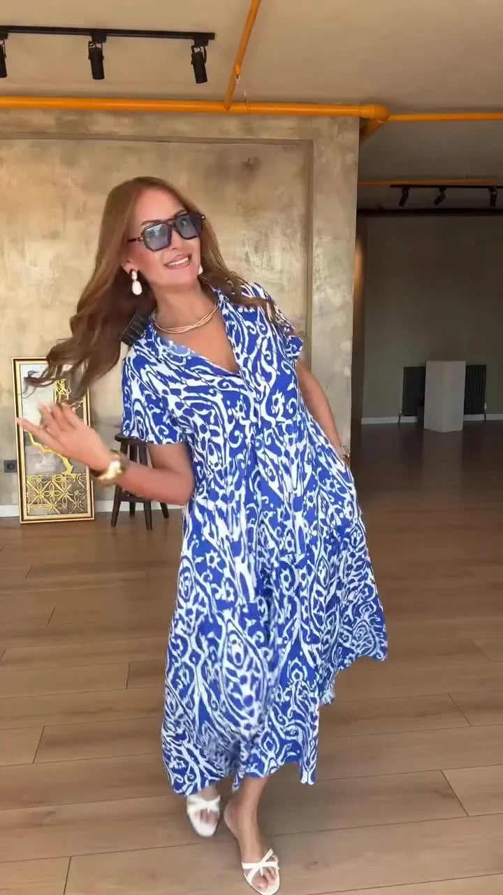 Jubilee - Loose Fit A-Line Printed Dress