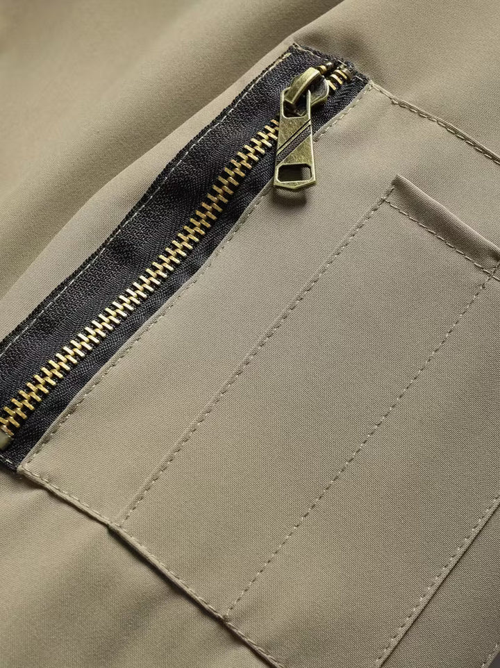 Sylvain - Hooded Air Force Jacket With Zipper