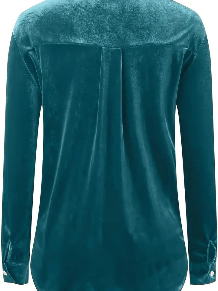 Geanie - Long Sleeve Shirt With Front Pockets