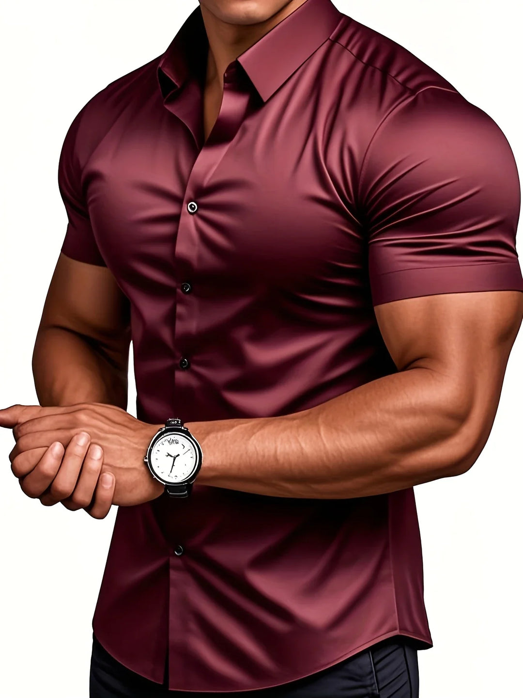 Ezra - Elegant Slim Fit Shirt With Button