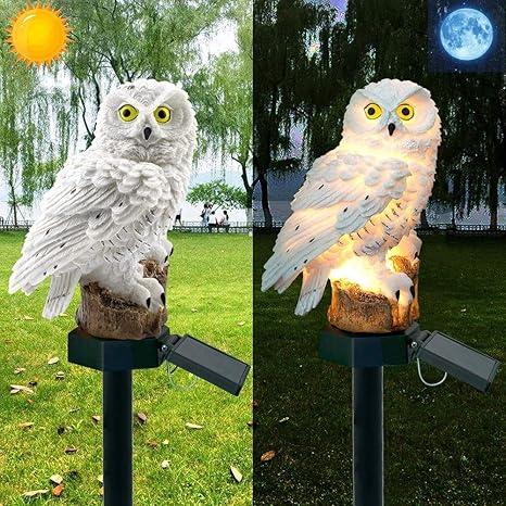 SolarOwl - Solar Powered Owl Shaped Garden Lamp