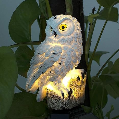 SolarOwl - Solar Powered Owl Shaped Garden Lamp