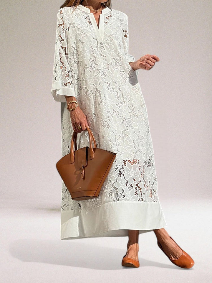 Hafina - Luxurious Lace Maxi Dress