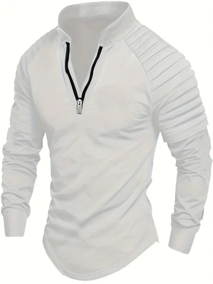 Linwood  - Long Sleeve Polo Shirt With Zipper