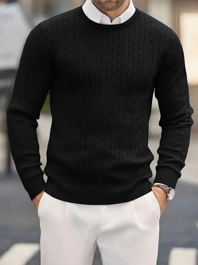 Jonty - Knitted Long Sleeve Turtleneck Sweater