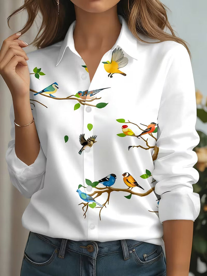 Clarella - Long Sleeve Printed Shirt