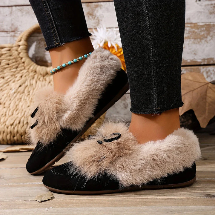 Kesmina - Cozy Faux Fur Non-Slip Shoes