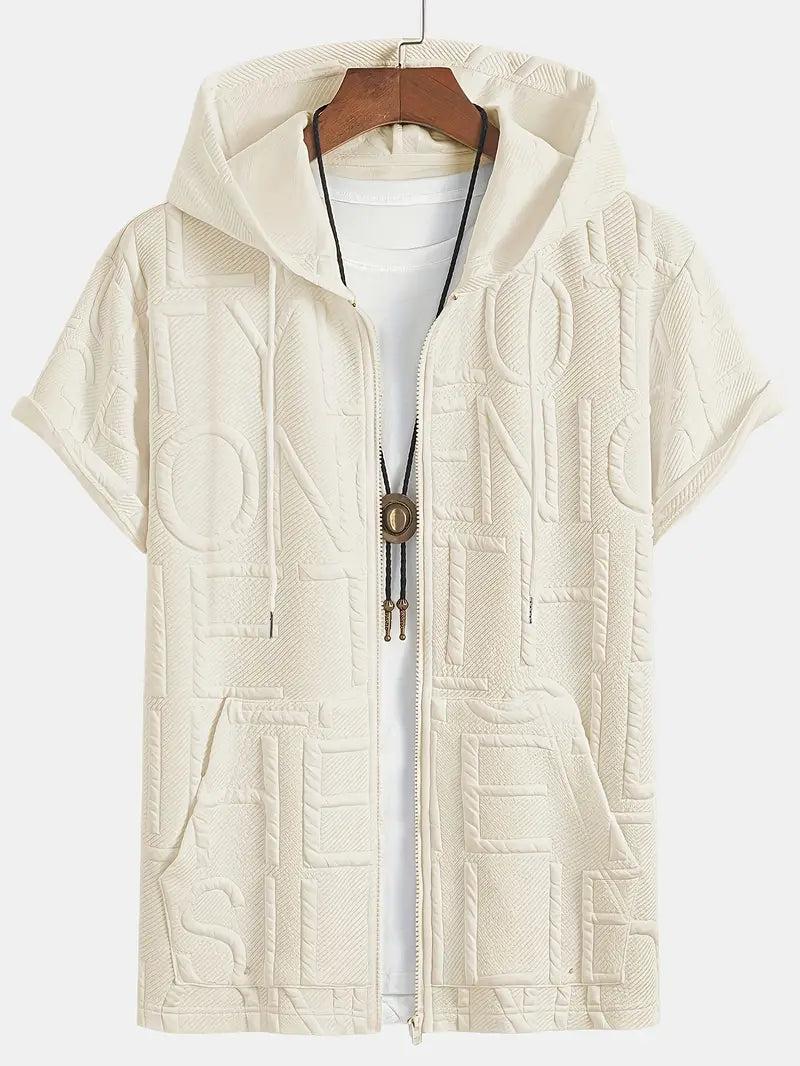 Henryk - Elegant Short Sleeve Hooded With Zipper