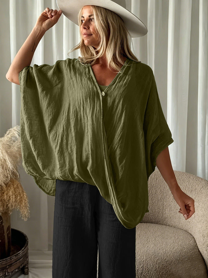 Vivioia - Bohemian Blouse With Loose Sleeve