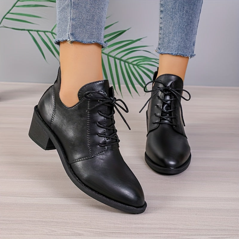 Rosemarie - Classic Lace Up Ankle Boots