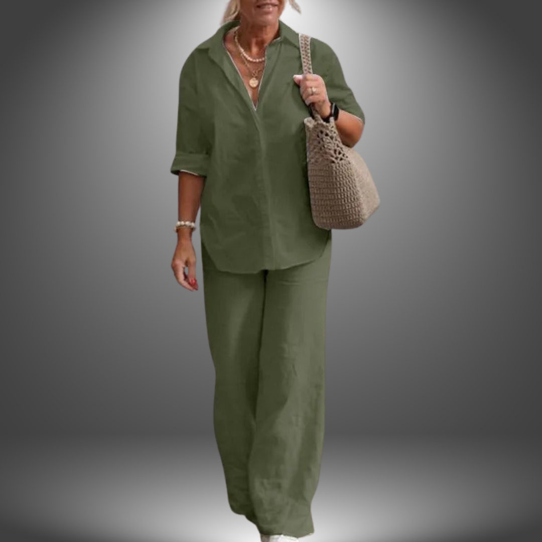 Ismini - Handmade Cotton Shirt and Pant