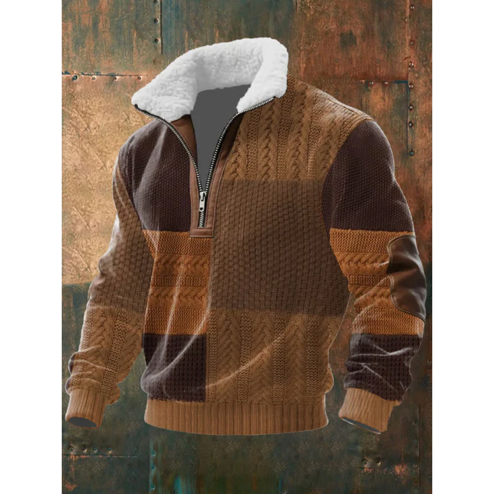 Ibrahima - Fleece Turtleneck Sweater With Zipper