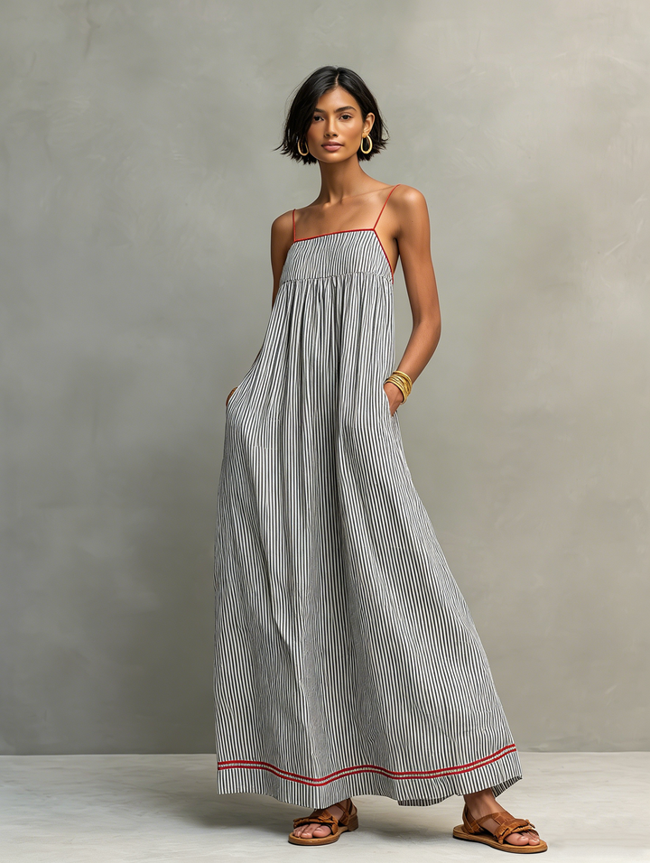 Aliyeva - Striped Maxi Dress