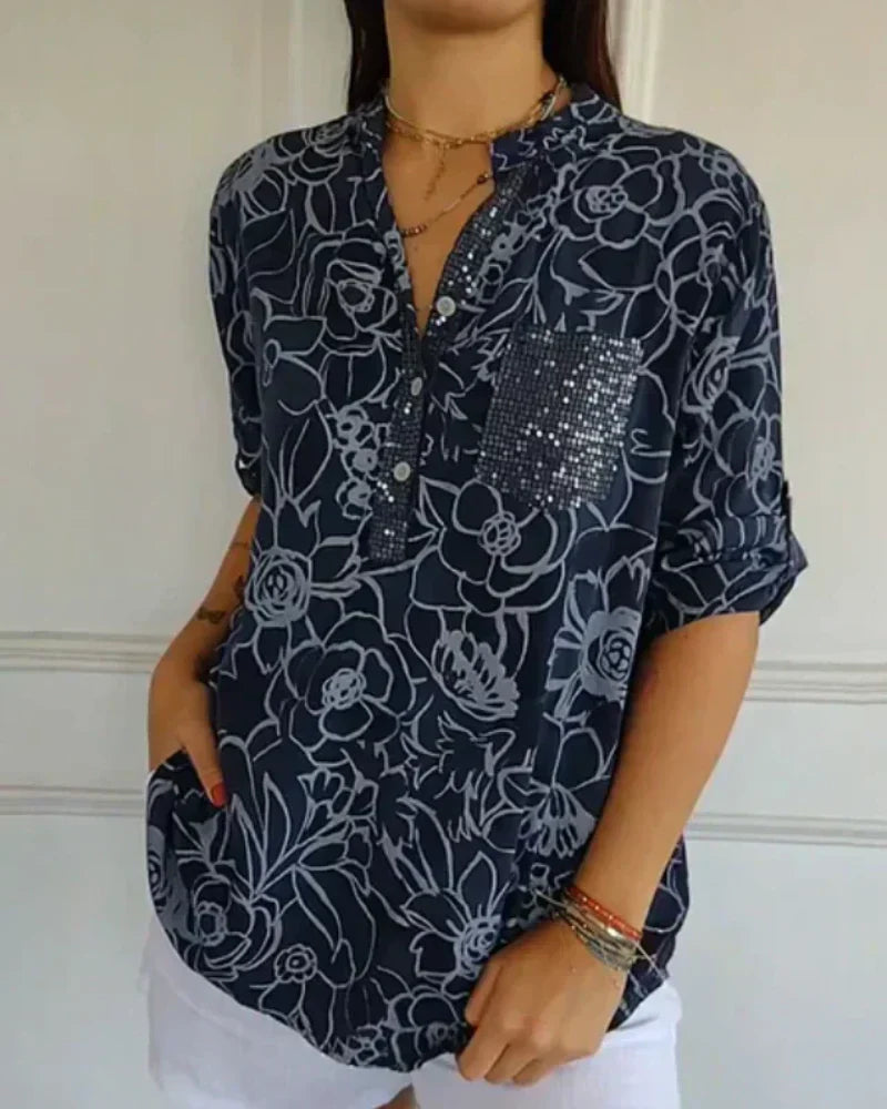 Narese - Floral Blouse