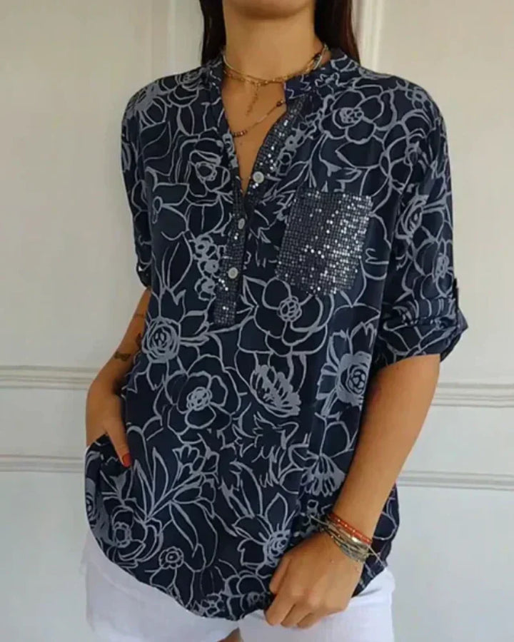 Narese - Floral Blouse