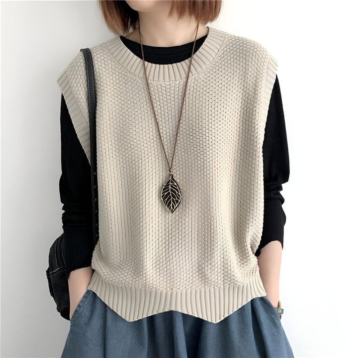 Ramona -  Round Neck Knitted Sweater
