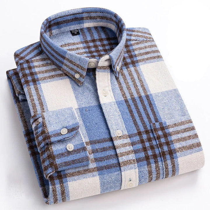 Balthar - Plaid Button-Up Long Sleeve Shirt