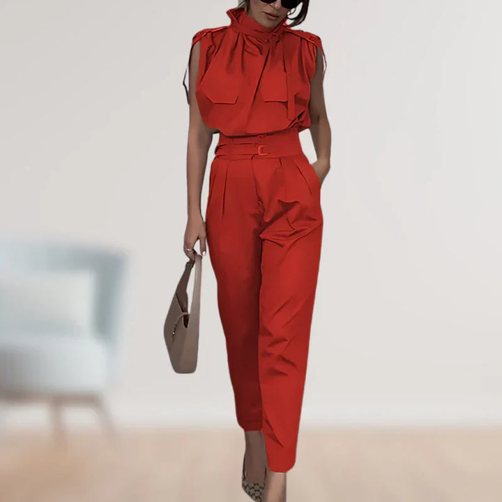 Reinhild - Blouse And Trousers Two Piece Set