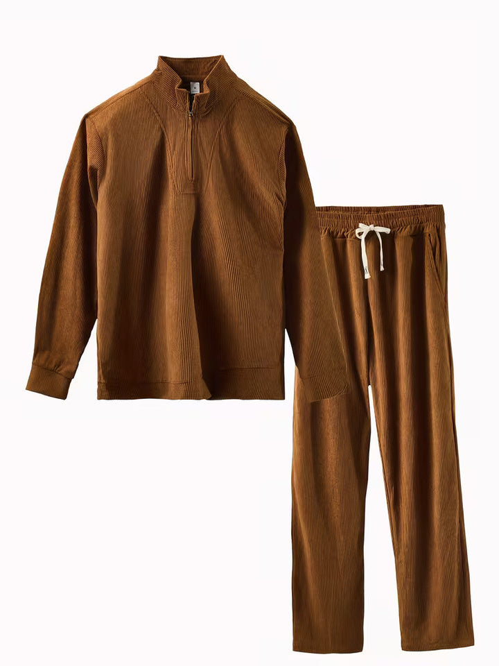 Milierix - Quarter-Zip Two-Piece Tracksuit Set