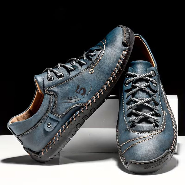 Vortexgrid - Lace Up Stitching Shoes